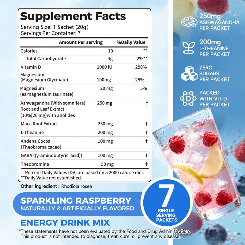 Ahete Adaptogenic Calm Drink Mix For Relaxation And Sleep Support