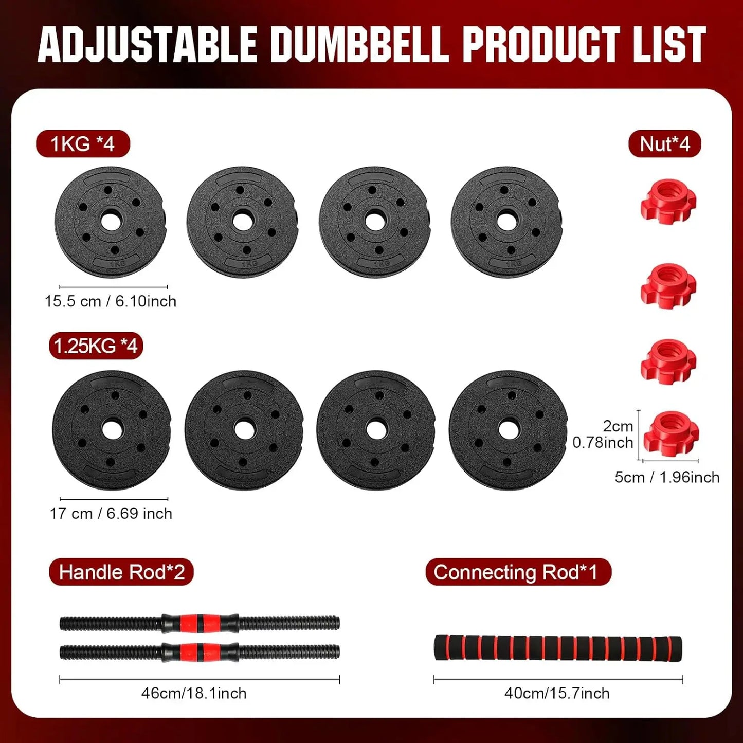 2 In 1 Adjustable Dumbbell And Barbell Set For Home Fitness