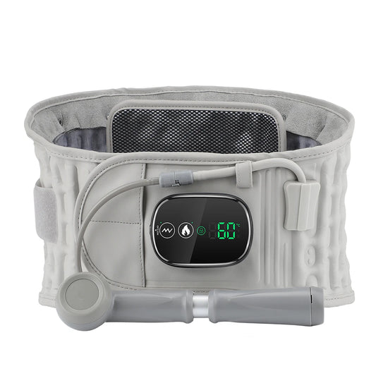 PastSky Rechargeable Heating Waist Back Massage LED Inflatable Lumbar Device