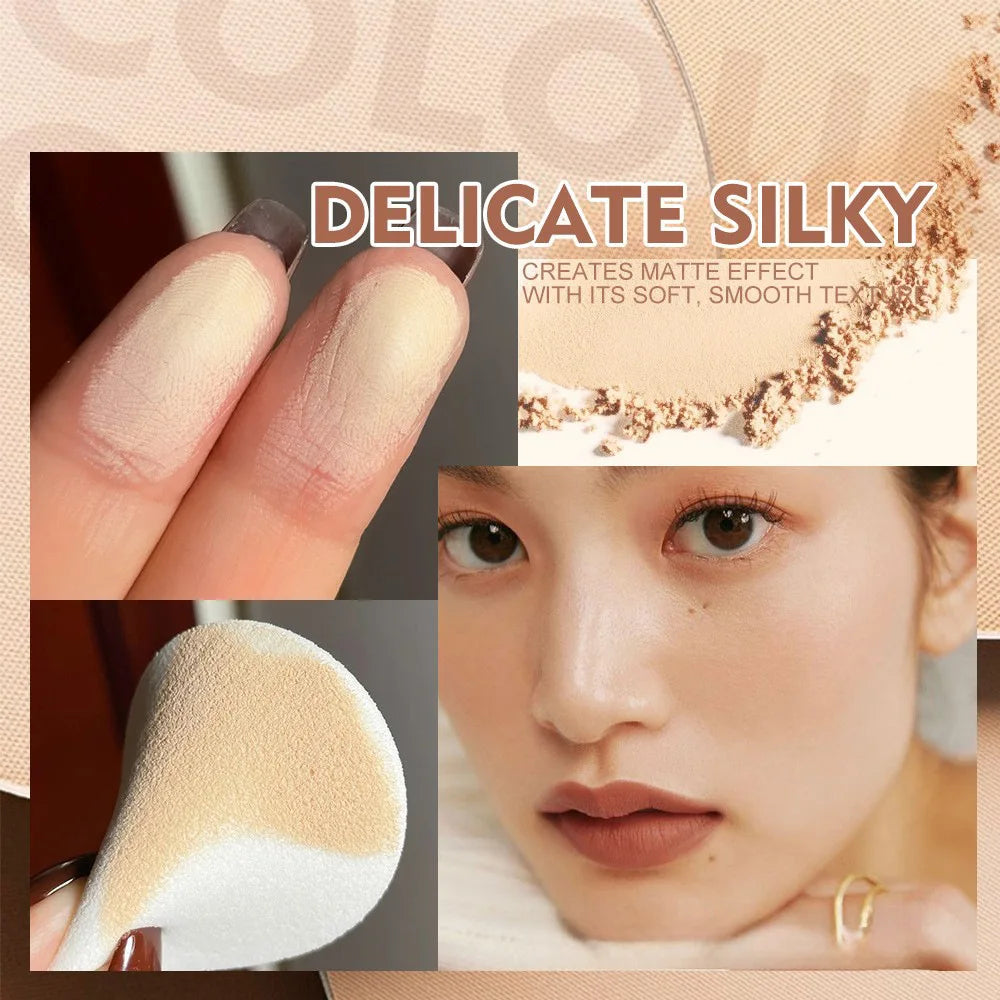 Matte Waterproof Oil Control Pressed Powder Foundation