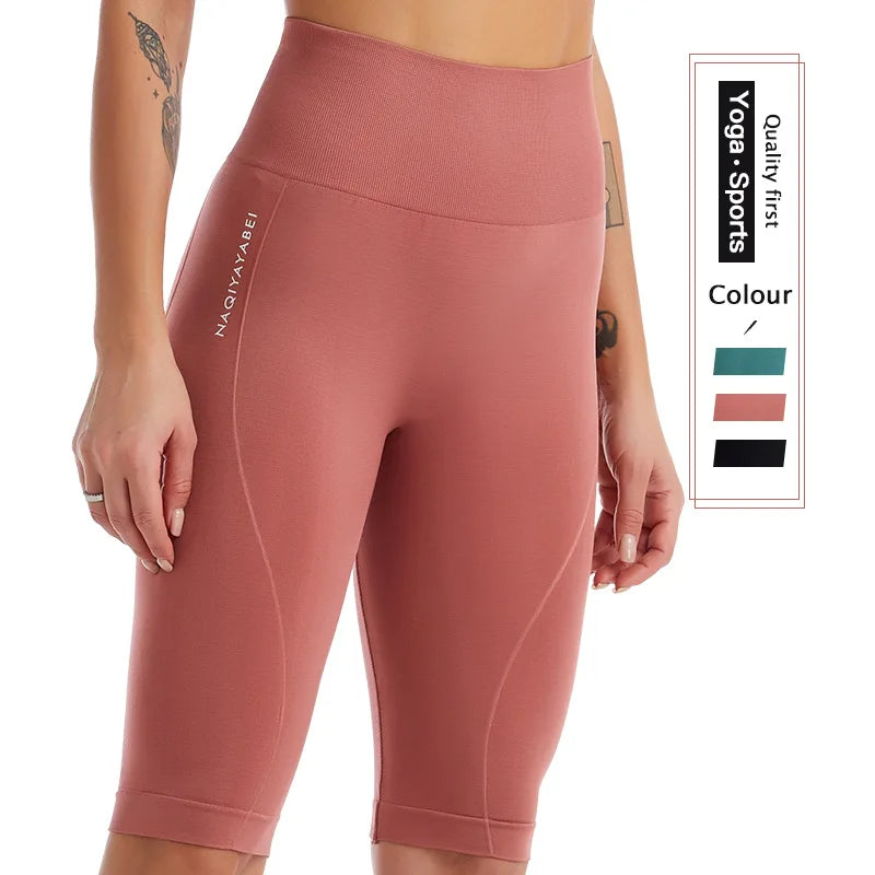 Women High Waist Body Sculpting Fitness Yoga Pants Breathable