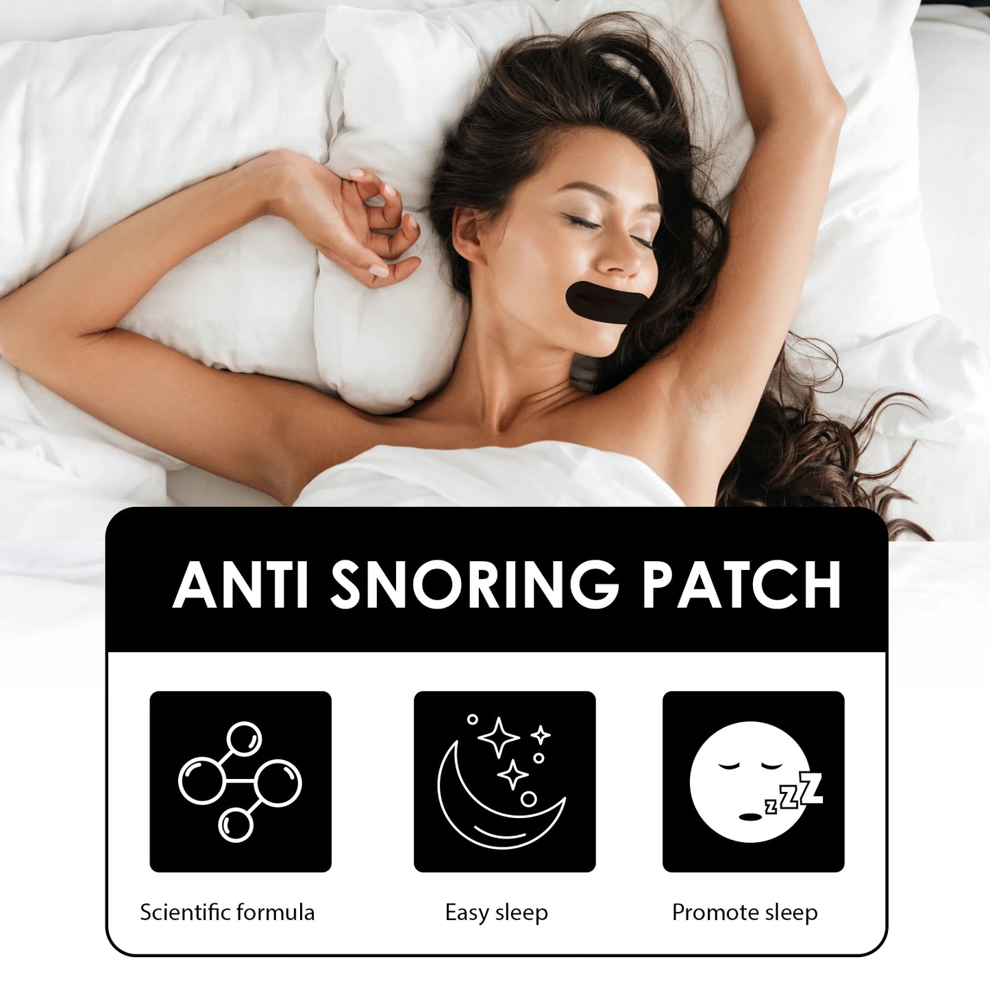 Stop Snoring Mouth Tape for Nasal Breathing and Sleep Improvement