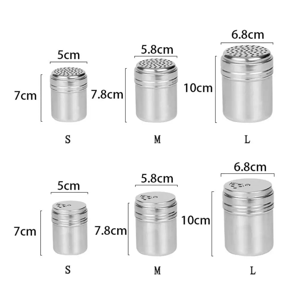 Stainless Steel Rotating Seasoning Jar Salt And Pepper Shaker