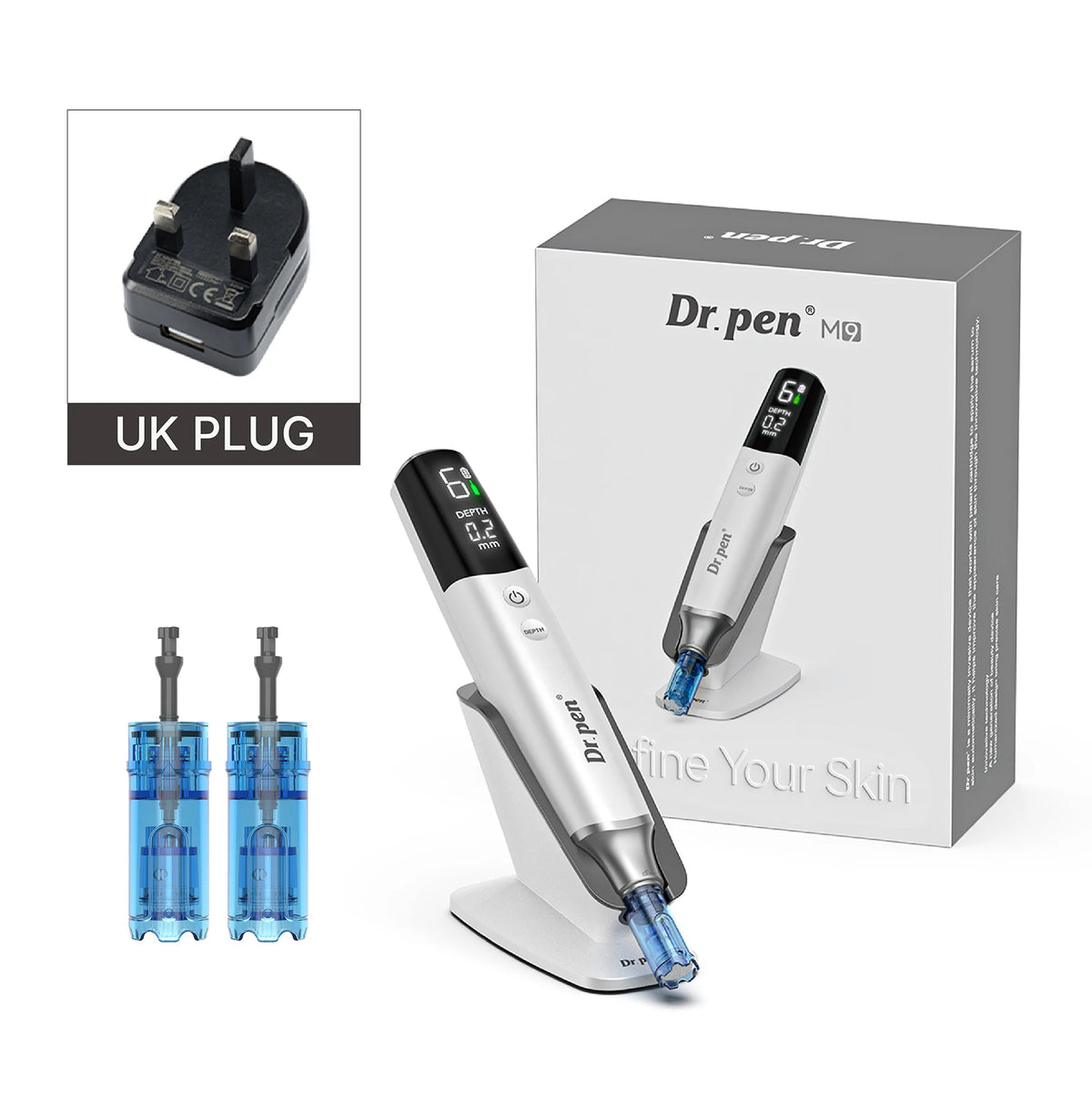 Dr.Pen M9 Microneedle And Hello Face M300 LED Beauty Mask