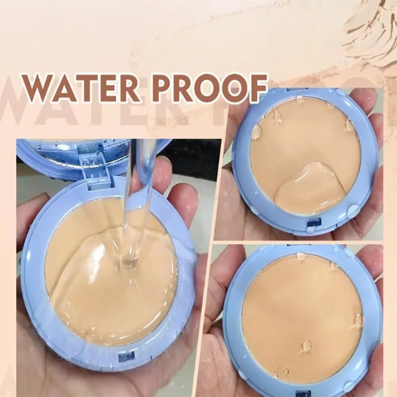 Matte Waterproof Oil Control Pressed Powder Foundation