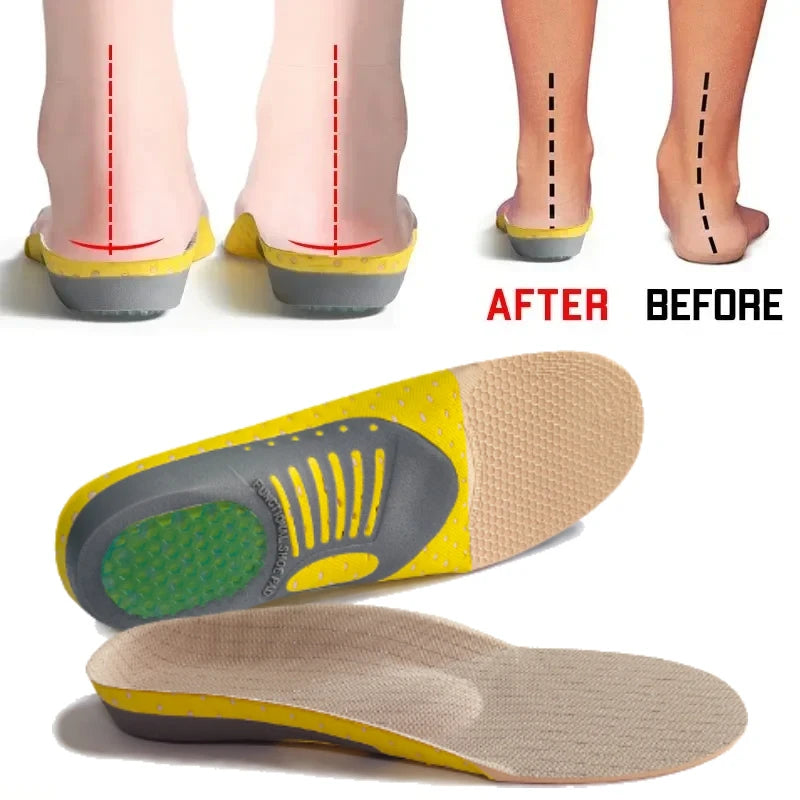 Orthotic Gel Insoles With Arch Support For Plantar Fasciitis Unisex