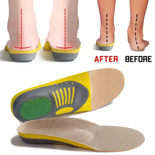 Orthotic Gel Insoles With Arch Support For Plantar Fasciitis Unisex