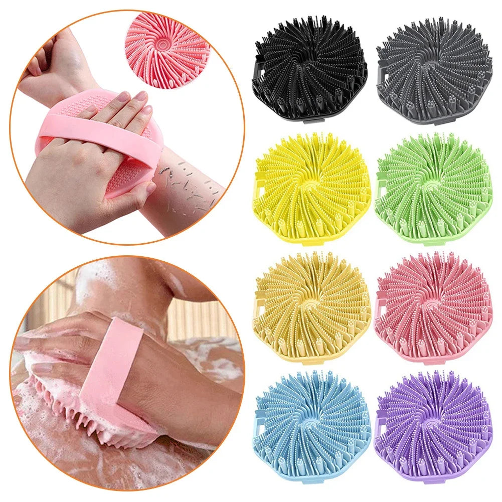 DIAMRI Gentle Silicone Body Scrubber Exfoliating Brush Non Slip Strap