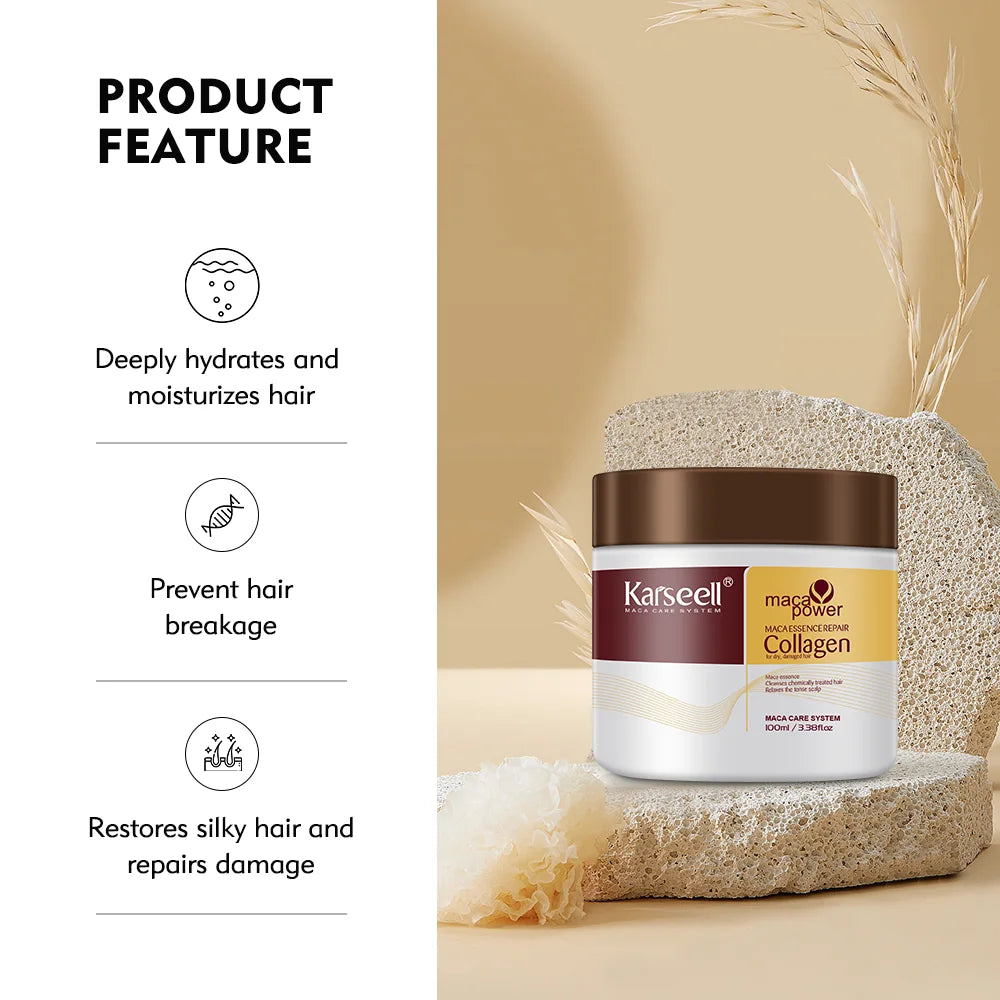 Karseell Collagen Hair Mask With Argan Oil For Damaged Hair