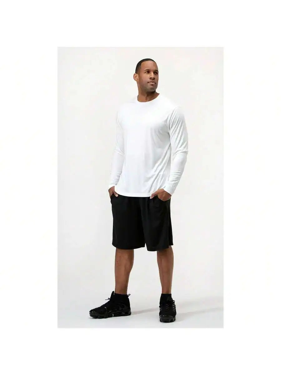 Mens UPF 50 Sun Protection Long Sleeve Tee For Outdoors