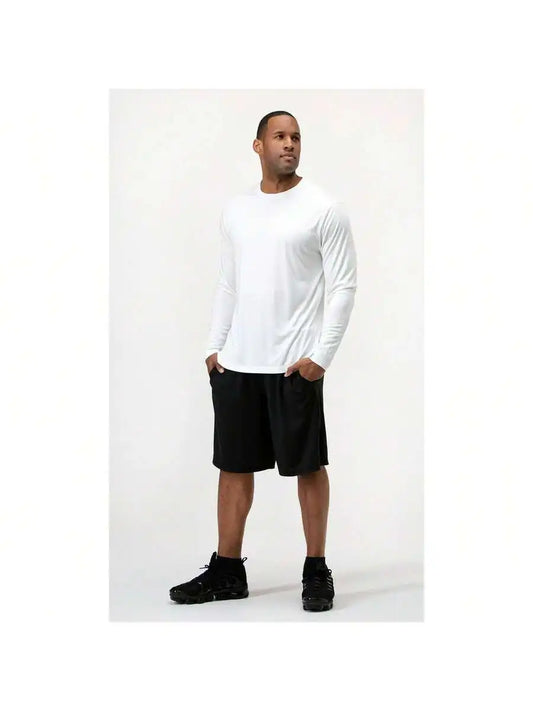 Mens UPF 50 Sun Protection Long Sleeve Tee For Outdoors