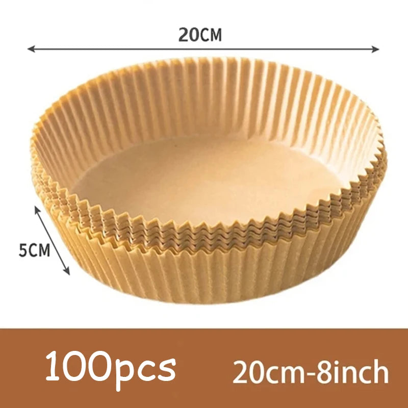 Air Fryer Disposable Paper Liners Non Stick Round
