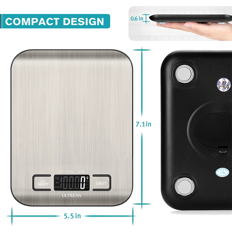 NONED Digital Kitchen Scale 5000g/1g LCD Display